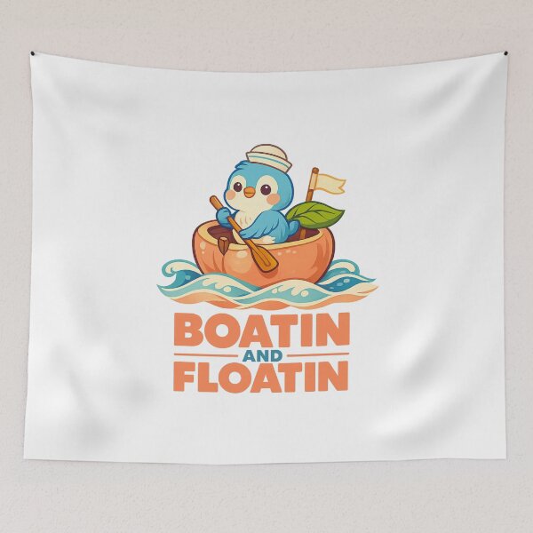 Item preview, Boatin And Floatin - Bird and Peach  designed and sold by LuveraxArt.