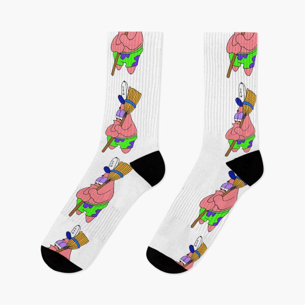 Item preview, sponge bob, patrick star broom designed and sold by DibujandoPorfa.