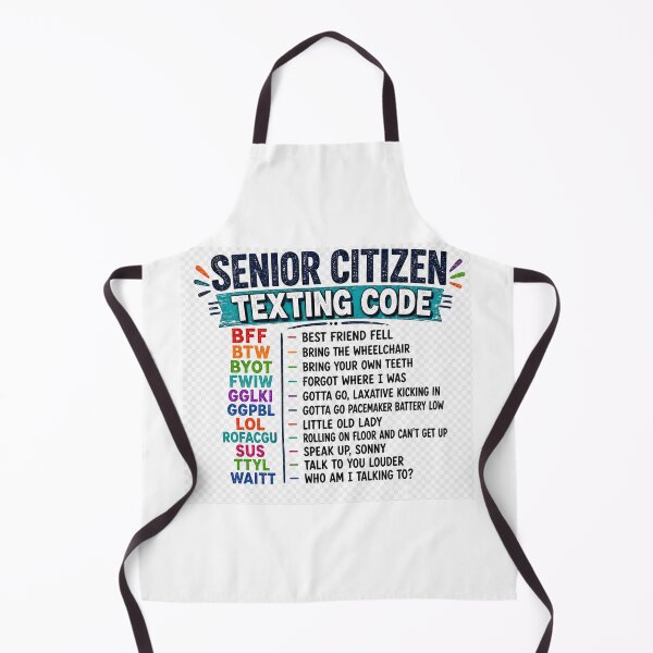 Item preview, Senior Citizen Texting Code designed and sold by JLClassics.