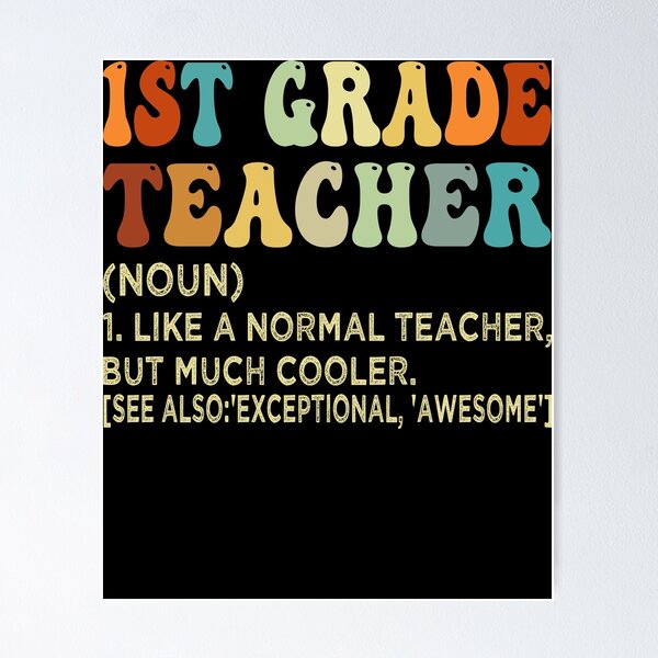 Item preview, 1st Grade Teacher Definition designed and sold by SiarheiYur.