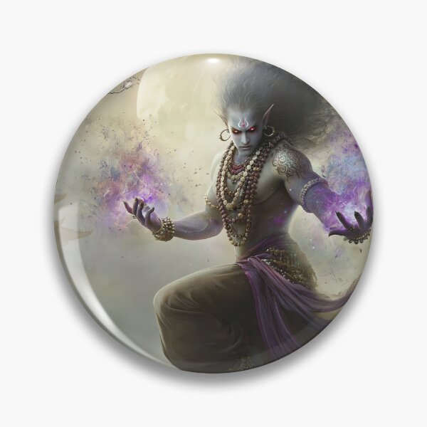 Item preview, Moon‑Veil Djinn of the Hidden Pagoda designed and sold by bloorose.