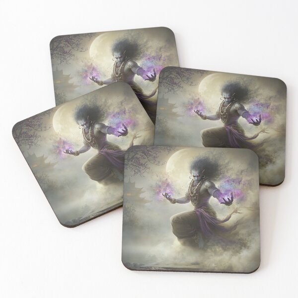 Item preview, Moon‑Veil Djinn of the Hidden Pagoda designed and sold by bloorose.