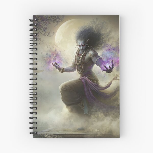 Item preview, Moon‑Veil Djinn of the Hidden Pagoda designed and sold by bloorose.