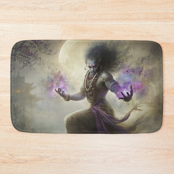 Item preview, Moon‑Veil Djinn of the Hidden Pagoda designed and sold by bloorose.