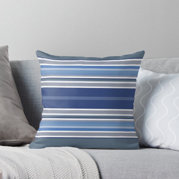 Item preview, Blue and Grey Decor Stripe Seamless Repeat designed and sold by Sharon Schwalbe.