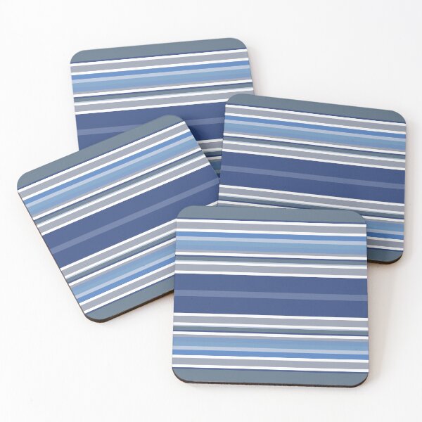 Item preview, Blue and Grey Decor Stripe Seamless Repeat designed and sold by Sharon Schwalbe.