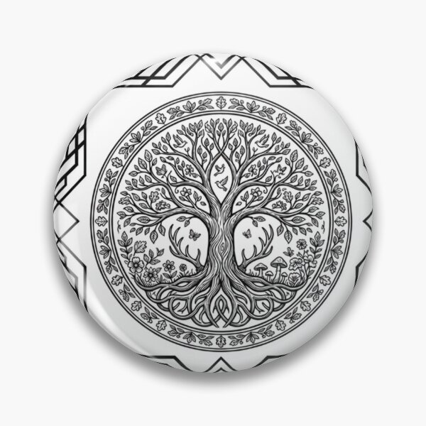 Item preview, Tree of Life Deer Sacred Geometry Art designed and sold by DervoTeck2767.