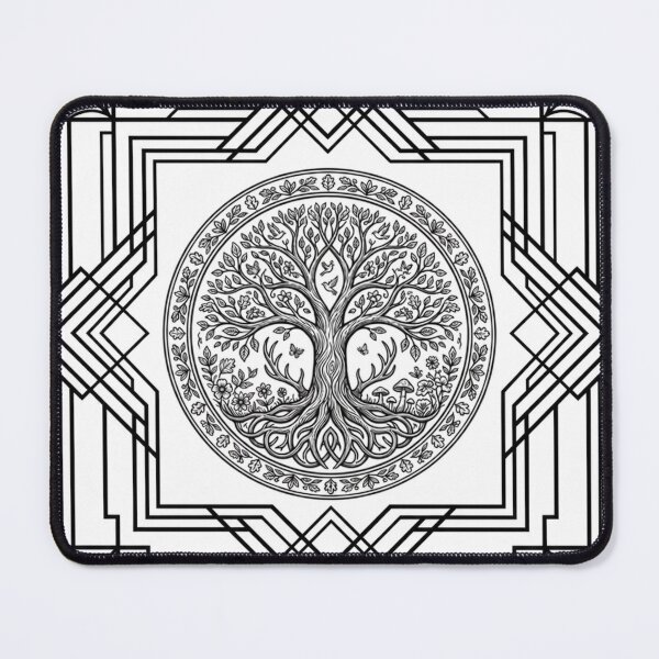 Item preview, Tree of Life Deer Sacred Geometry Art designed and sold by DervoTeck2767.
