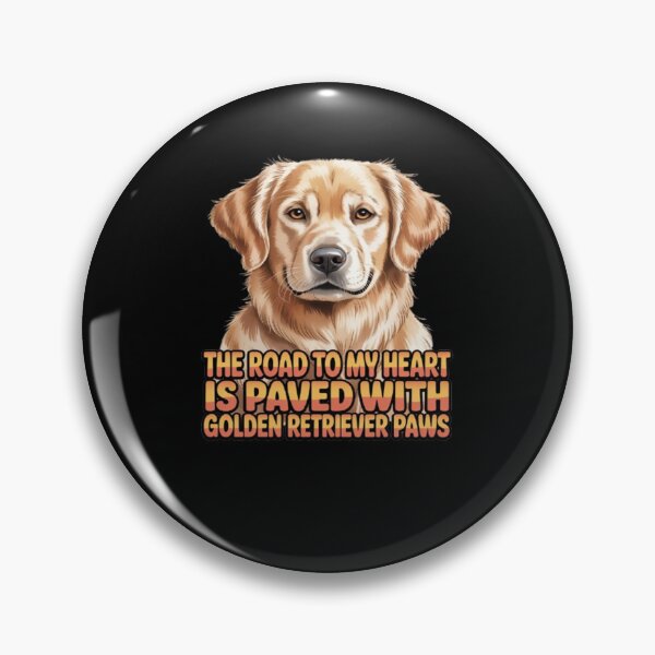 Item preview, The Road To My Heart Is Paved With Golden Retriever Paws designed and sold by fantasticdesign.