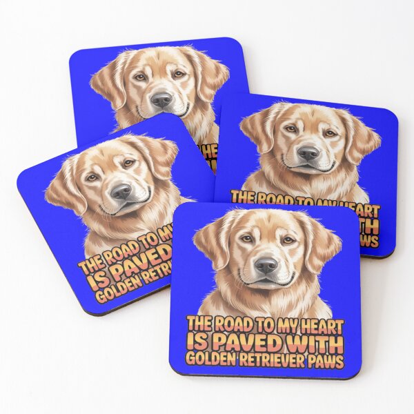 Item preview, The Road To My Heart Is Paved With Golden Retriever Paws designed and sold by fantasticdesign.