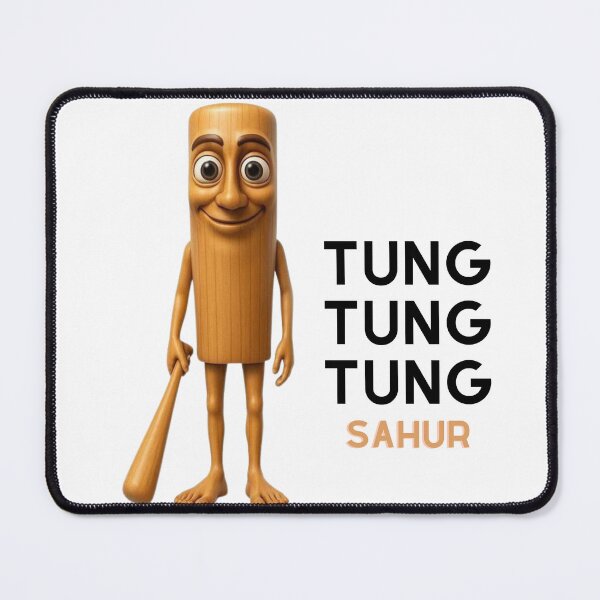 Item preview, Tung Tung Tung Sahur Funny Meme Character designed and sold by A touch of creativity.