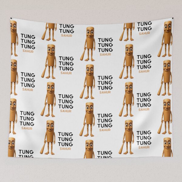Item preview, Tung Tung Tung Sahur Funny Meme Character designed and sold by A touch of creativity.