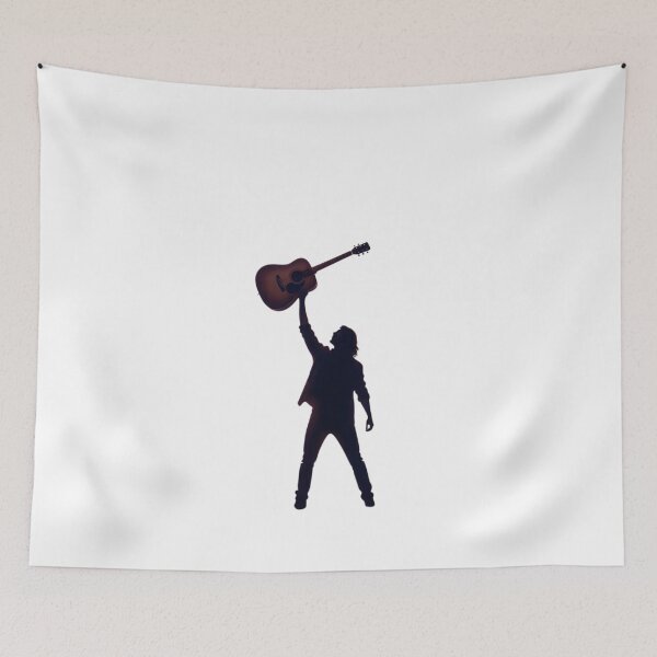 Item preview, Phoenix Guitarist Mountain Peak Silhouette Art designed and sold by Common-Standard.