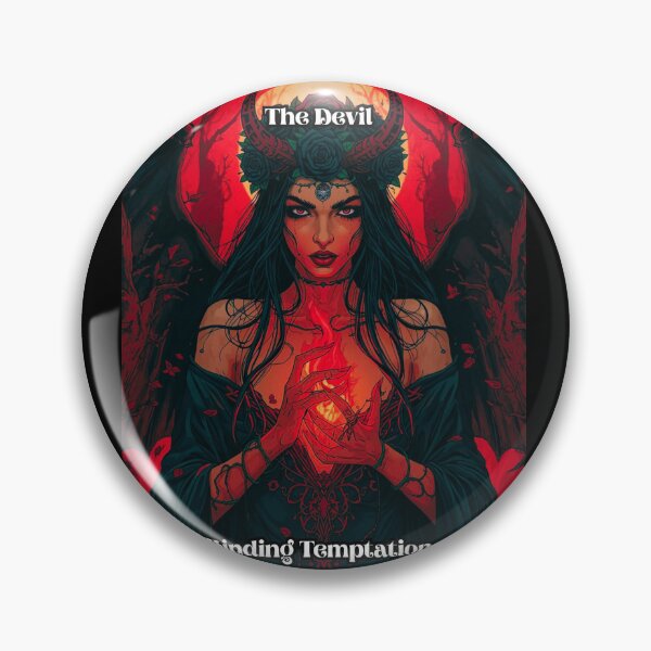Item preview, The Devil - Tarot Card from Wildwood Green Witch Tarot Deck  designed and sold by Earth Nature Creations.
