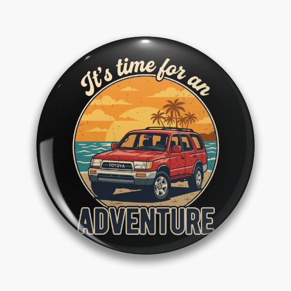 Item preview, 4Runner 3rd Gen Red Retro Beach Adventure Graphic designed and sold by Off-Road-Zone.