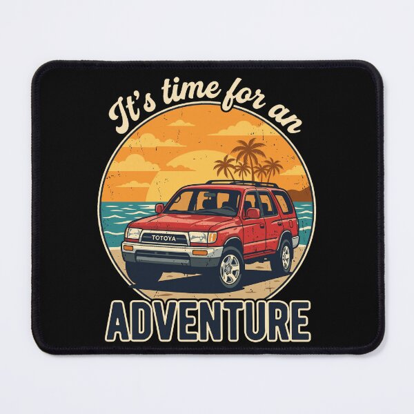 Item preview, 4Runner 3rd Gen Red Retro Beach Adventure Graphic designed and sold by Off-Road-Zone.