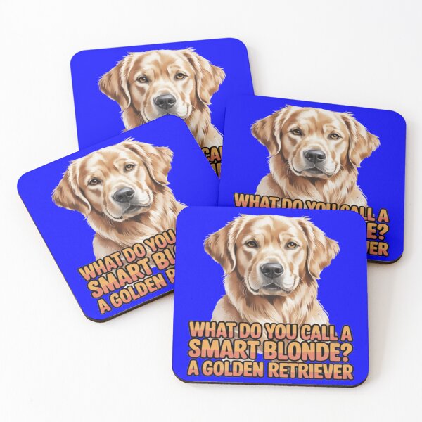 Item preview, What Do You Call A Smart Blonde? A Golden Retriever Design designed and sold by fantasticdesign.