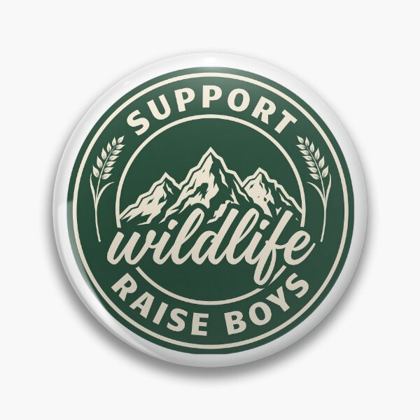 Item preview, Support Wildlife Raise Boys Outdoor Nature Lover Mountain Adventure designed and sold by CutOutIdols.