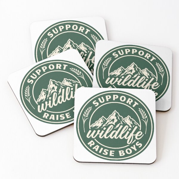 Item preview, Support Wildlife Raise Boys Outdoor Nature Lover Mountain Adventure designed and sold by CutOutIdols.