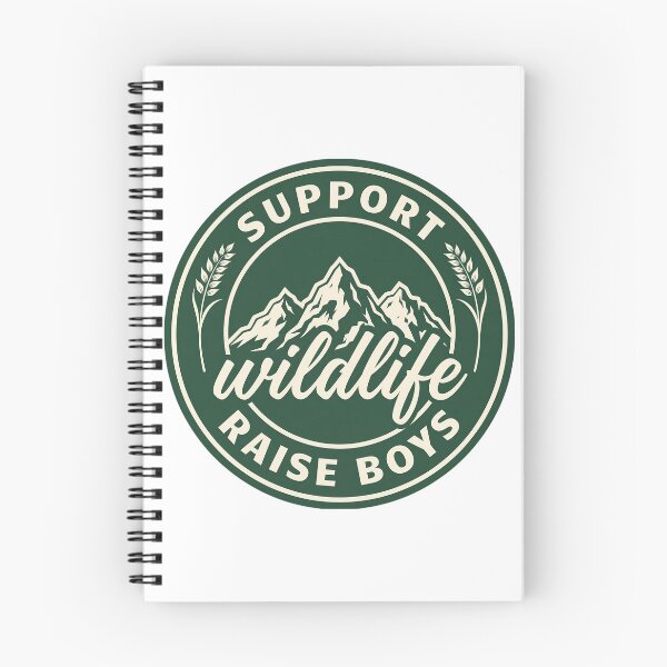 Item preview, Support Wildlife Raise Boys Outdoor Nature Lover Mountain Adventure designed and sold by CutOutIdols.