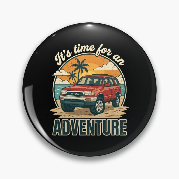 Item preview, 4Runner 3rd Gen Red Retro Beach Adventure designed and sold by Off-Road-Zone.