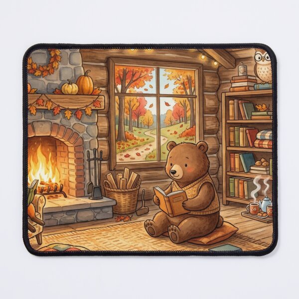 Item preview, Cabin Reading Evening designed and sold by Thalora Store.