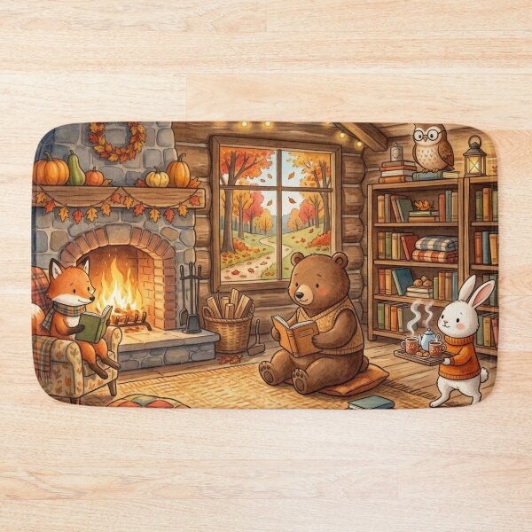 Item preview, Cabin Reading Evening designed and sold by Thalora Store.