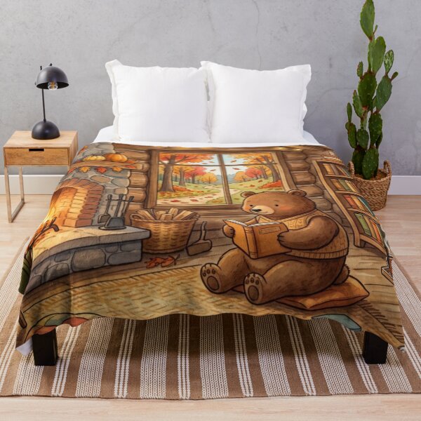 Item preview, Cabin Reading Evening designed and sold by Thalora Store.