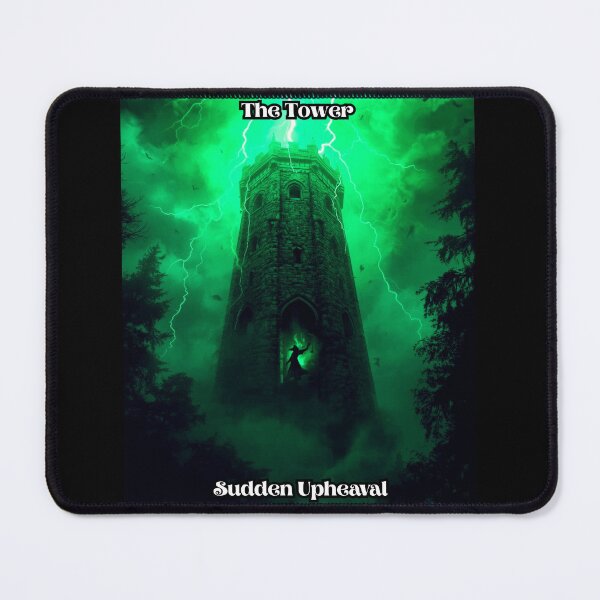 Item preview, The Tower - Tarot Card from Wildwood Green Witch Tarot Deck designed and sold by Earth Nature Creations.