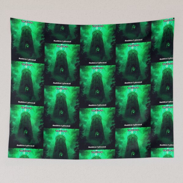 Item preview, The Tower - Tarot Card from Wildwood Green Witch Tarot Deck  designed and sold by Earth Nature Creations.