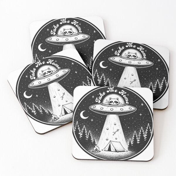 Item preview, ufo racoon designed and sold by talesnberries.