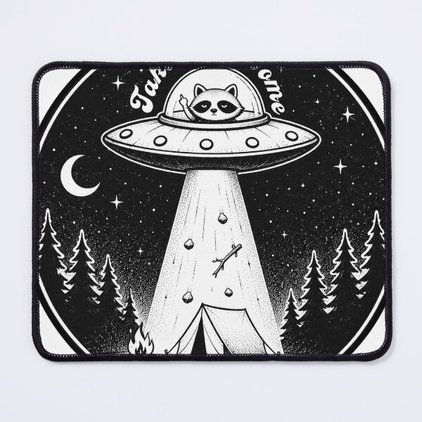 Item preview, ufo racoon designed and sold by talesnberries.