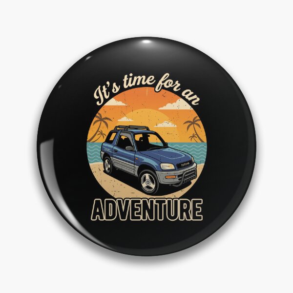 Item preview, RAV4 1st Gen Blue Retro Beach Adventure Graphic designed and sold by Off-Road-Zone.