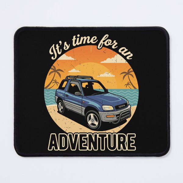 Item preview, RAV4 1st Gen Blue Retro Beach Adventure Graphic designed and sold by Off-Road-Zone.