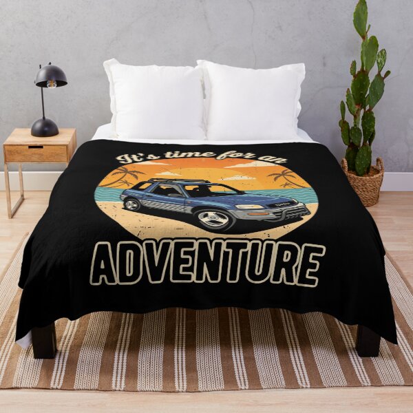 Item preview, RAV4 1st Gen Blue Retro Beach Adventure Graphic designed and sold by Off-Road-Zone.
