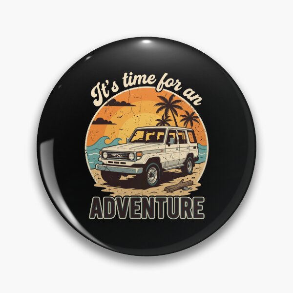 Item preview, Land Cruiser HZJ77 - Retro Sunset 4x4 Off-Road designed and sold by Off-Road-Zone.