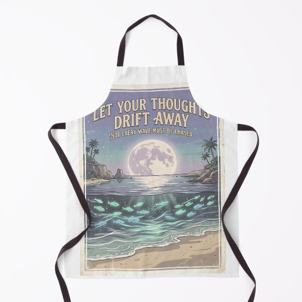Item preview, Let Your Thoughts Drift Away – Ocean Therapy Poster Design designed and sold by Sea Gem.