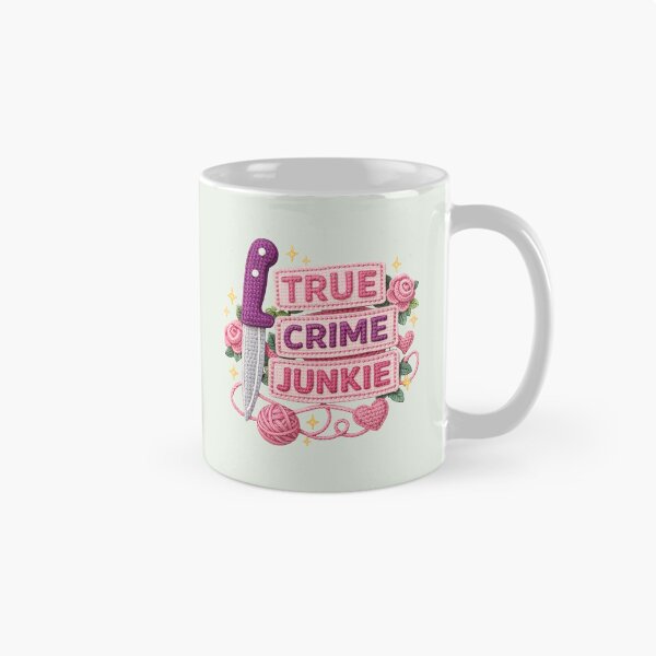 Item preview, True crime junkie crochet  designed and sold by FatBirdie.