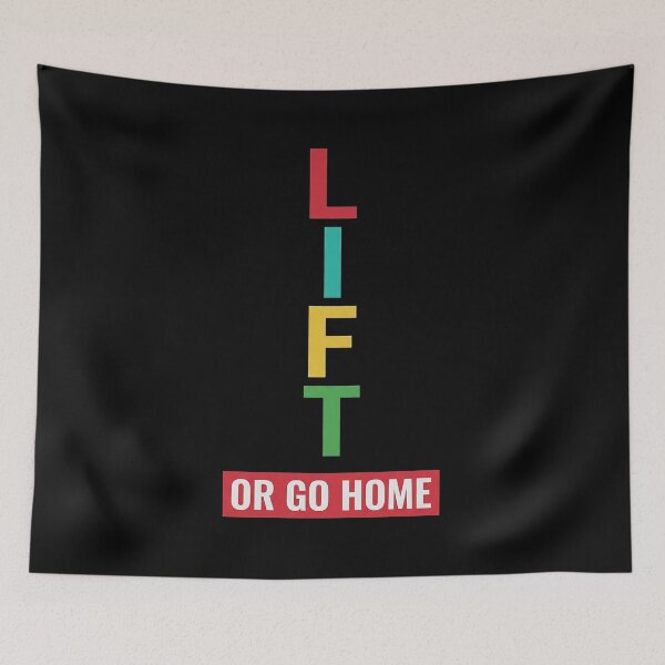Item preview, Lift Or Go Home - Motivational Gym Quote Minimalist Fitness Design designed and sold by No Excuses .