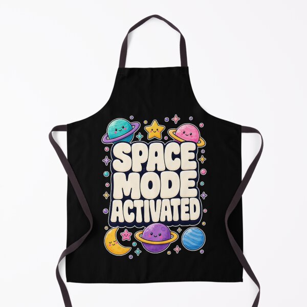 Item preview, "Space Mode Activated" Cute Celestial Illustration designed and sold by aashcreat.