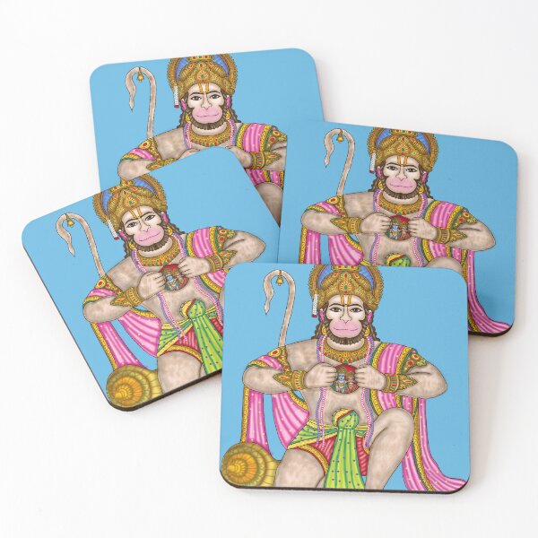 Item preview, Lord Hanuman Artwork | Divine Hindu God Digital Illustration designed and sold by Harshit_Digital_Arts.