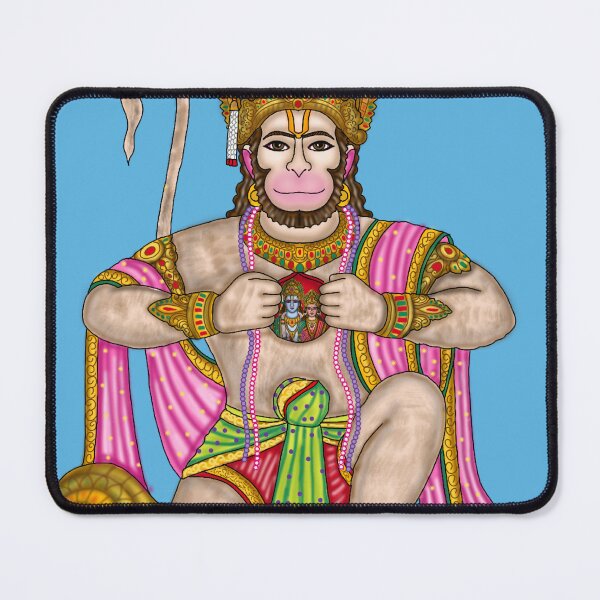 Item preview, Lord Hanuman Artwork | Divine Hindu God Digital Illustration designed and sold by Harshit_Digital_Arts.