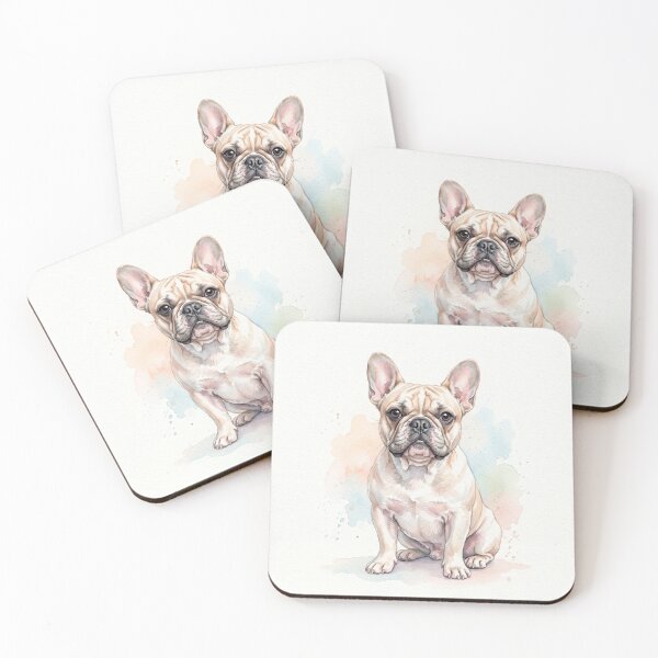 Item preview, French Bulldog Watercolor Portrait Art Print Frenchie Lover Gift designed and sold by PetInkCo.