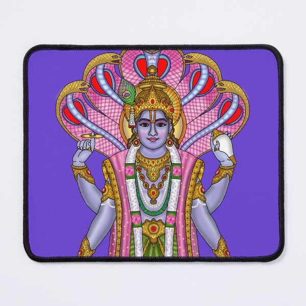 Item preview, Lord Vishnu Artwork | Divine Hindu God Digital Illustration designed and sold by Harshit_Digital_Arts.