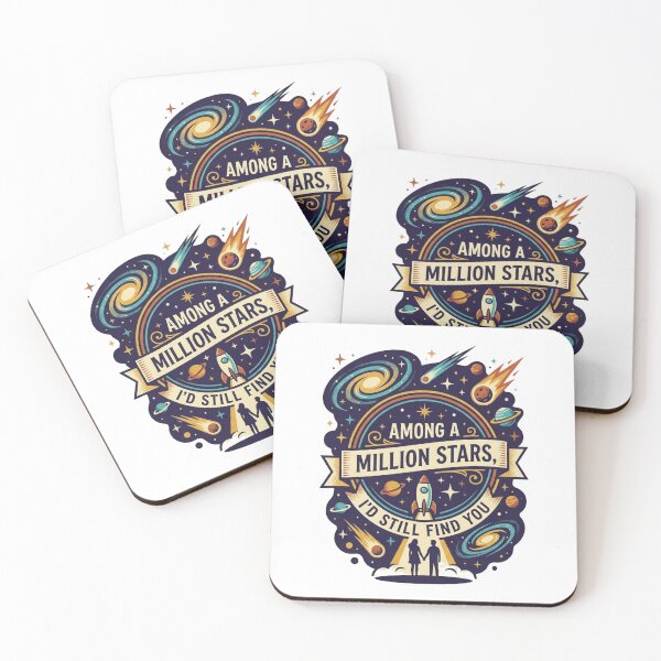 Item preview, Among A Million Stars, I’d Still Find You – Romantic Cosmic Love Design designed and sold by morning sun.
