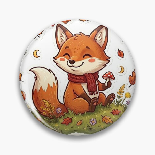 Item preview, Mushroom Book Fox designed and sold by Thalora Store.