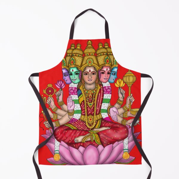Item preview, Goddess Gayatri Artwork | Divine Hindu Goddess Digital Illustration designed and sold by Harshit_Digital_Arts.