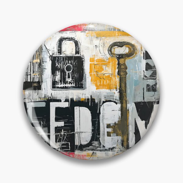 Item preview, Unlocking Freedom Through Color - Symbolic Keys Cages and Bold Expression in Contemporary Urban Art designed and sold by OlfactoART Studio.
