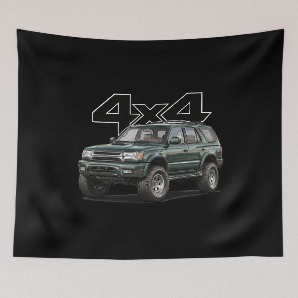 Item preview, 4Runner 3rd Gen Green 4x4 Off-Road Graphic designed and sold by Off-Road-Zone.