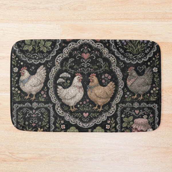Item preview, Ashitaba Cottagecore Chickens with Strawberry Garden designed and sold by scicilysimonee.